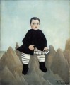 Boy on the Rocks enfant aux rochers Henri Rousseau Postimpresionismo Primitivismo ingenuo